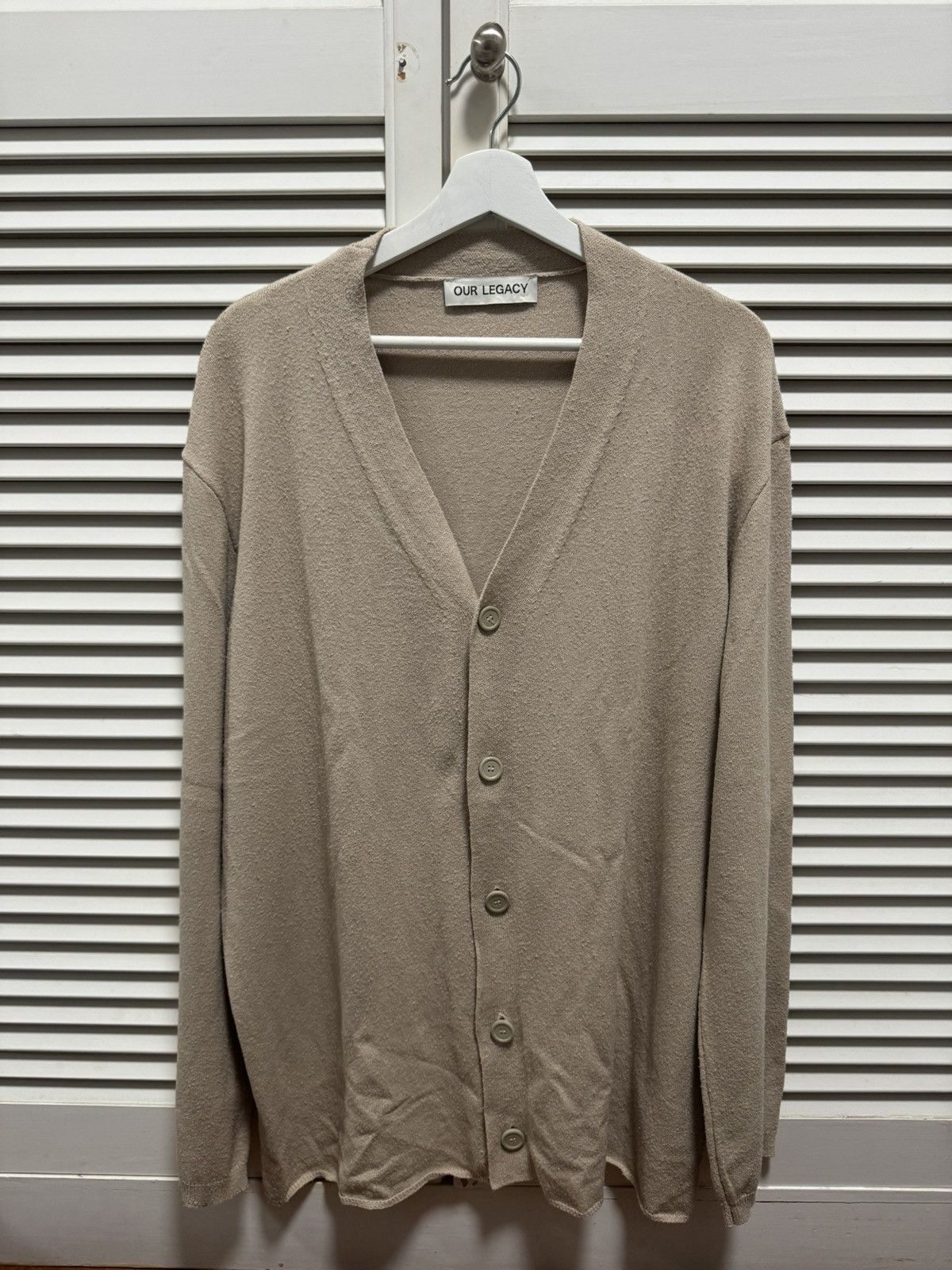Our Legacy Beige Knitted Cardigan Size US M / EU 48-50 / 2 - 1 Thumbnail
