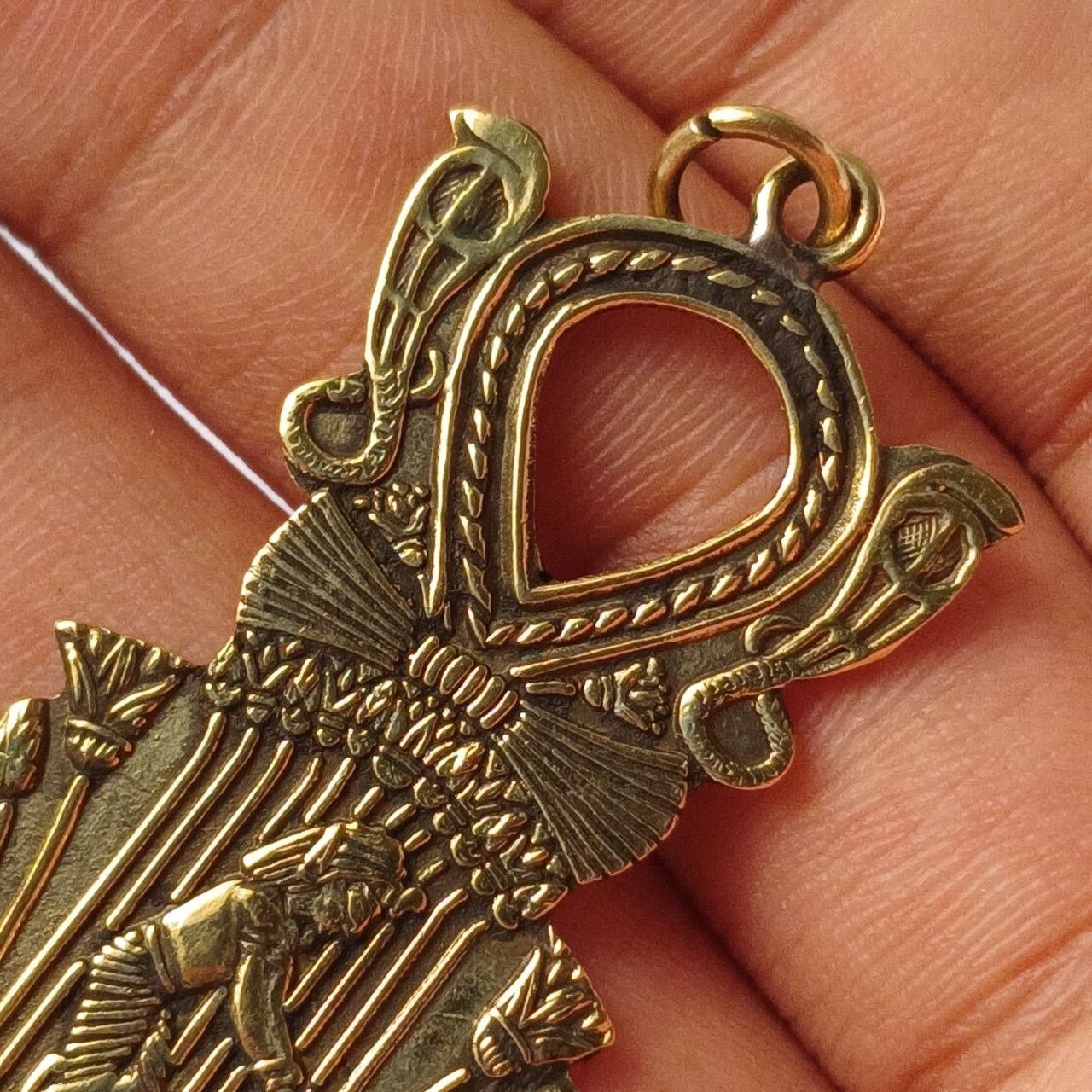Handmade Antique Egyptian Ankh Pendant – Handmade Brass Amulet Size ONE SIZE - 2 Thumbnail