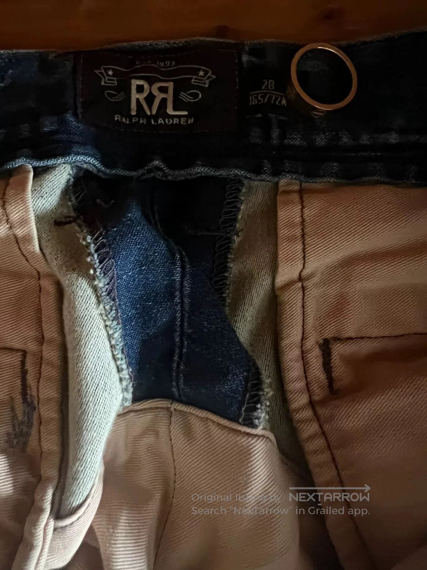RRL Ralph Lauren double rrl denim suspender pants. Size US 28 / EU 44 - 8 Thumbnail