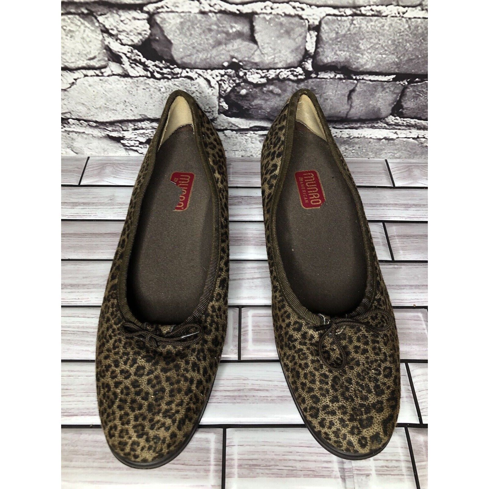 Other Munro American Leopard Print Synthetic Fabric Wedge Shoes Wo Size US 8 / IT 38 - 13 Thumbnail