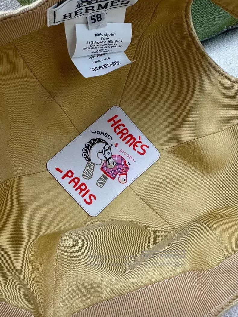 Hermes Hermes size 58 Khaki Pig Nose Shell Baseball Cap Size ONE SIZE - 5 Thumbnail