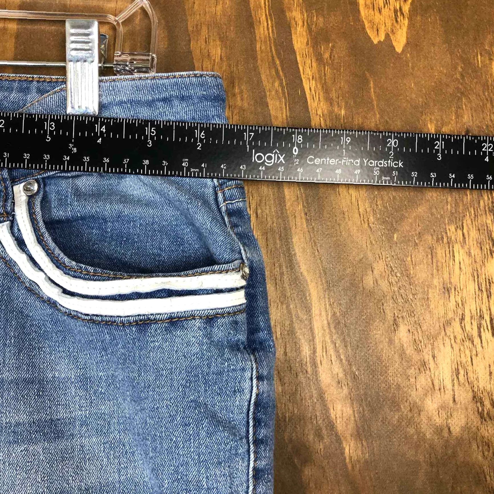 Denime Masoi Womens Jeans Blue Denim Skinny Leg Normcore Size 13 Jeans Women's Blue Denim Skinny Leg Masoi 13 Regular 5-Pocket Design Size 34" / US 12 / IT 48 - 4 Thumbnail