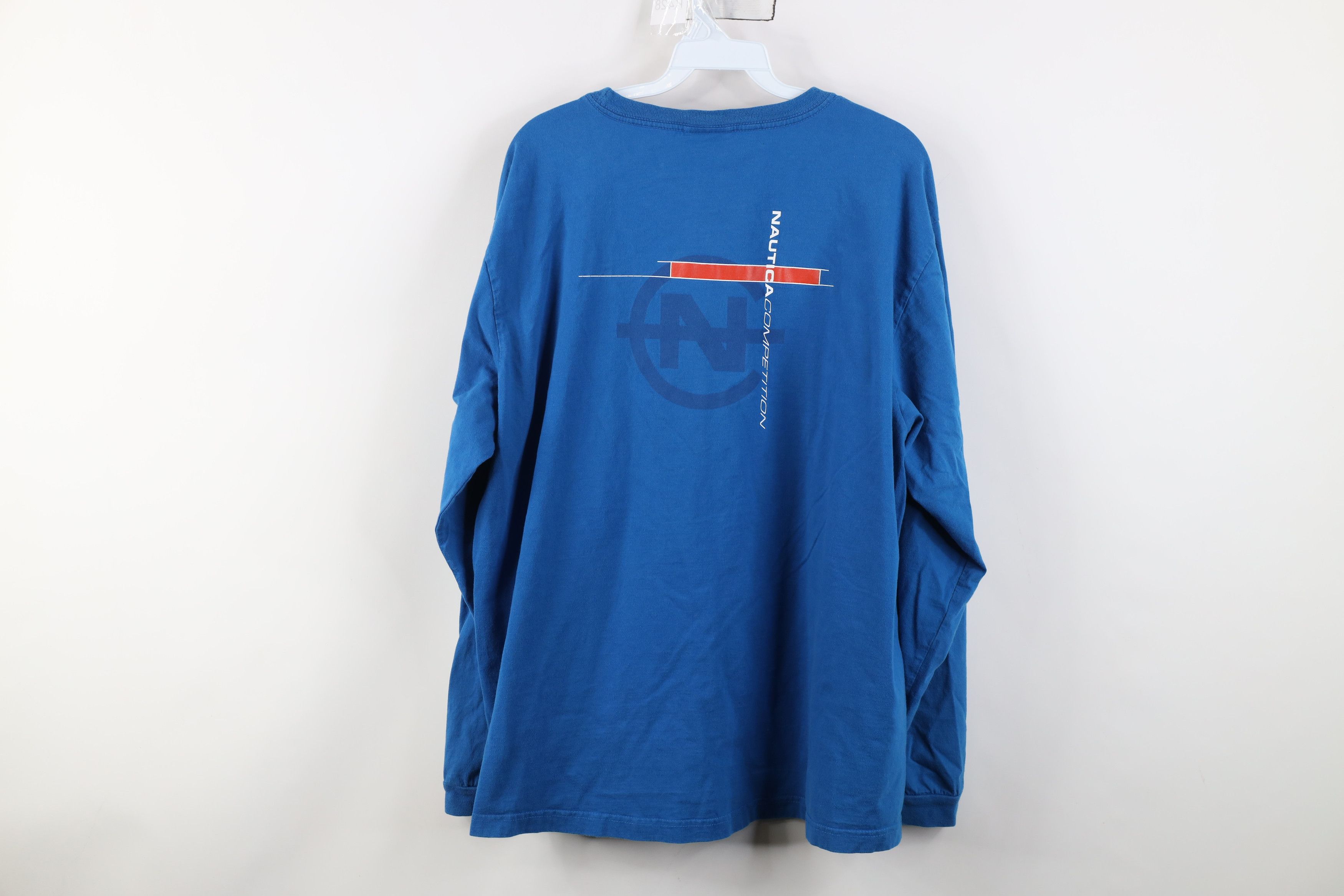 Nautica Vintage 90s Nautica Competition Spell Long Sleeve T-Shirt Size US XL / EU 56 / 4 - 13 Thumbnail