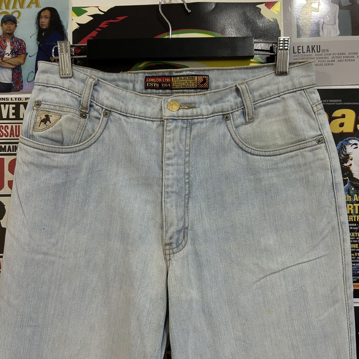 Designer Vintage Lois Co.Ltd. Washed Blue Spain Brand Denim Size US 31 - 2 Thumbnail