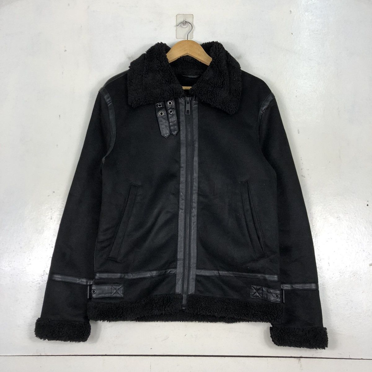 Other × Zara Sherpa Sherling Sheepskin Style Jackets Size US S / EU 44-46 / 1 - 1 Thumbnail