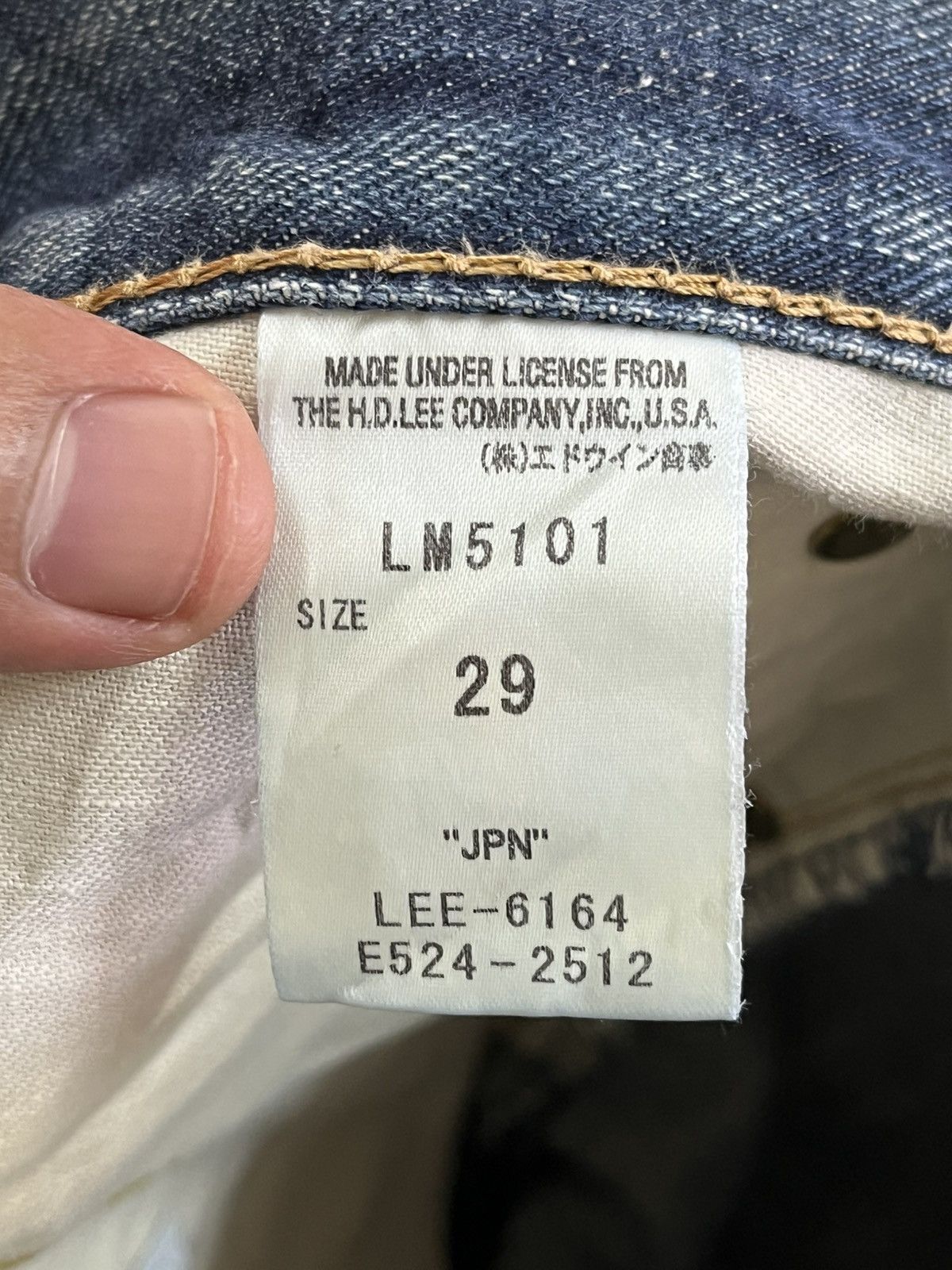 Lee Vintage Lee Riders Faded Clawmark Distressed Denim Size US 30 / EU 46 - 10 Thumbnail