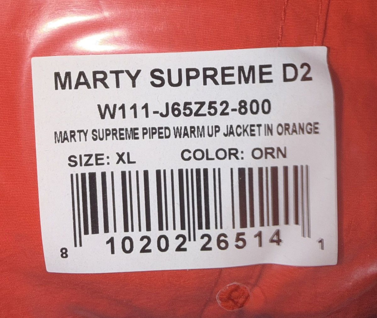 Nahmias Nahmias A24 Marty Supreme Jacket Orange XL Rare Size US XL / EU 56 / 4 - 8 Thumbnail