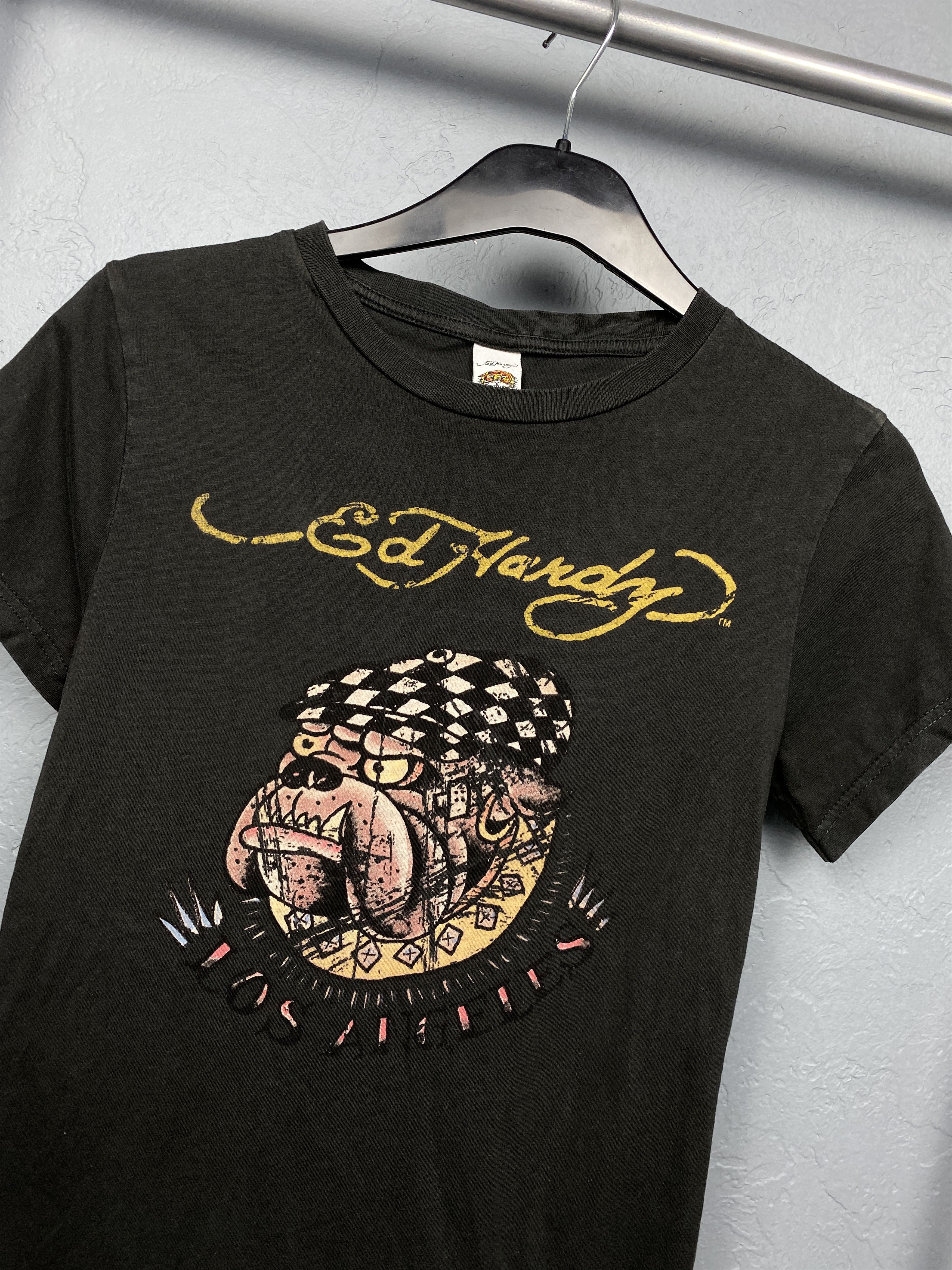 Christian Audigier × Ed Hardy × Vintage Ed Hardy by Christian Audigier Vintage Womens T-Shirt Tee Size M / US 6-8 / IT 42-44 - 2 Thumbnail
