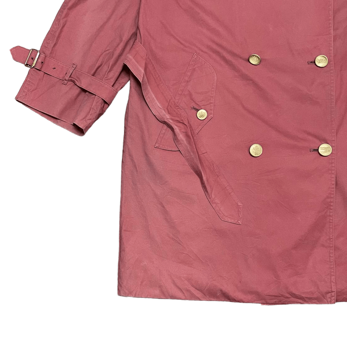Burberry Vtg 90's Burberry Trench Coat Gold Button Double Breasted Size US M / EU 48-50 / 2 - 3 Thumbnail