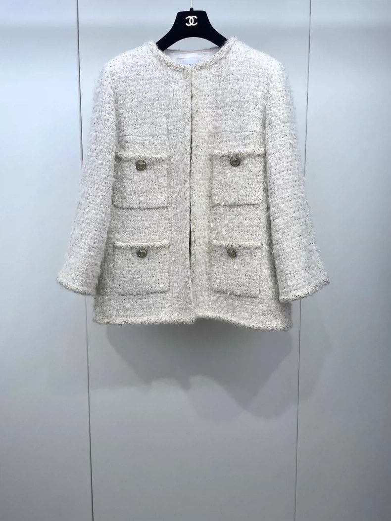 Chanel Chanel Egyptian series white gold silhouette jacket 2504-Ne Size XS / US 0-2 / IT 36-38 - 2 Thumbnail