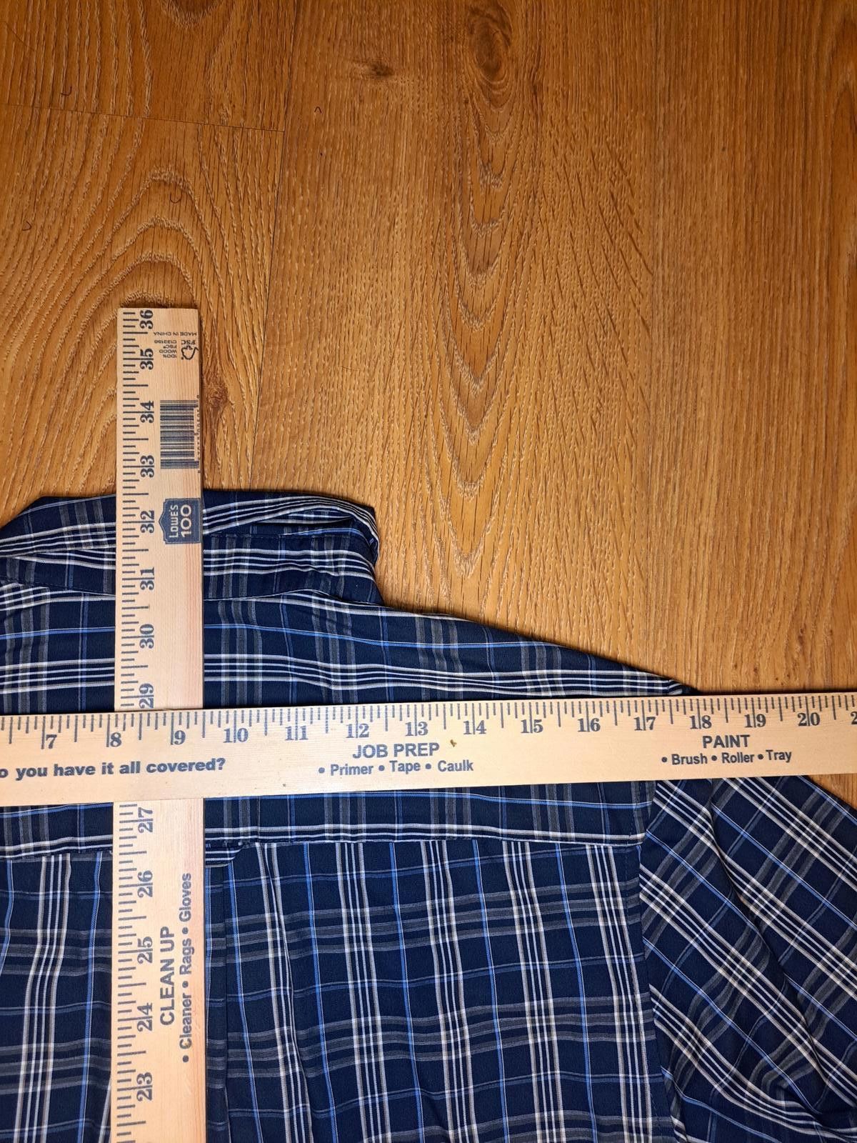 Covington Covington Button Up Shirt Mens Small 34-36 Navy Plaid Cotton Size US S / EU 44-46 / 1 - 6 Thumbnail