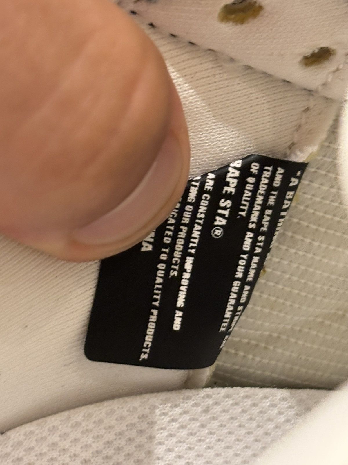 Bape Bapesta FS001 Low Cream/Blue Size US 9.5 / EU 42-43 - 7 Thumbnail