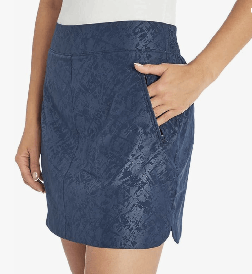 Orvis Orvis Embossed Pull-On Travel Skort Mesh Inner Navy Shorts Size 30" / US 8 / IT 44 - 1 Thumbnail