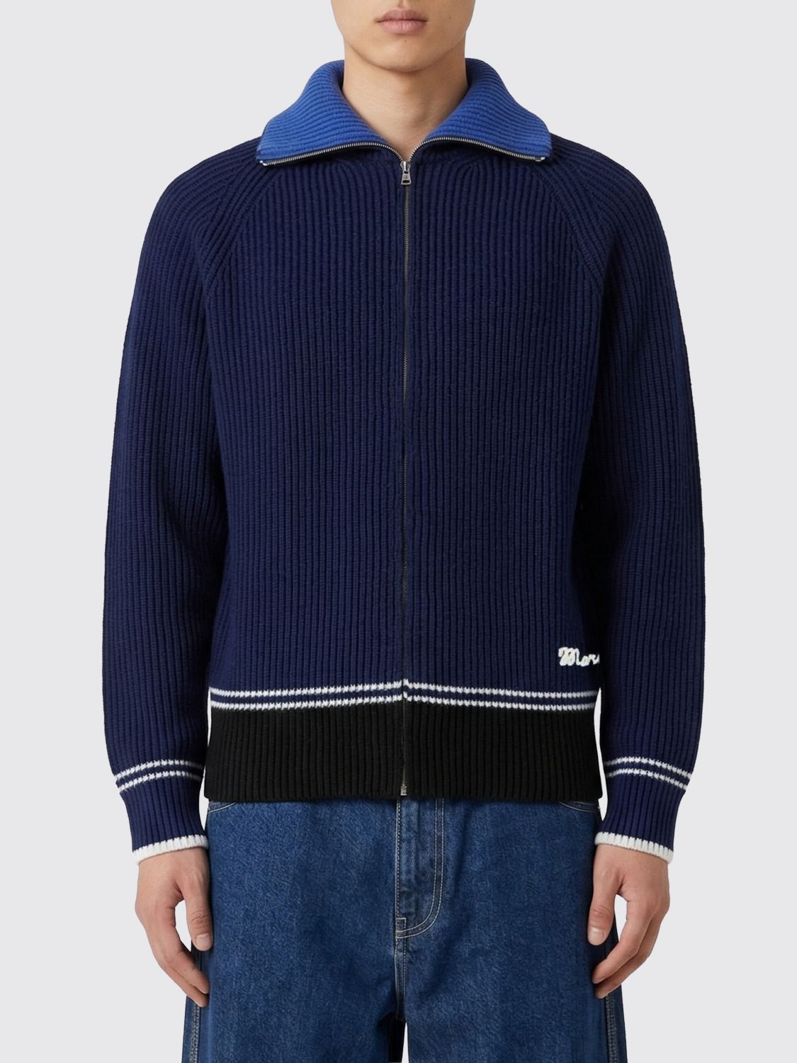 Marni Marni Sweater Men Blue Size US L / EU 52-54 / 3 - 1 Thumbnail