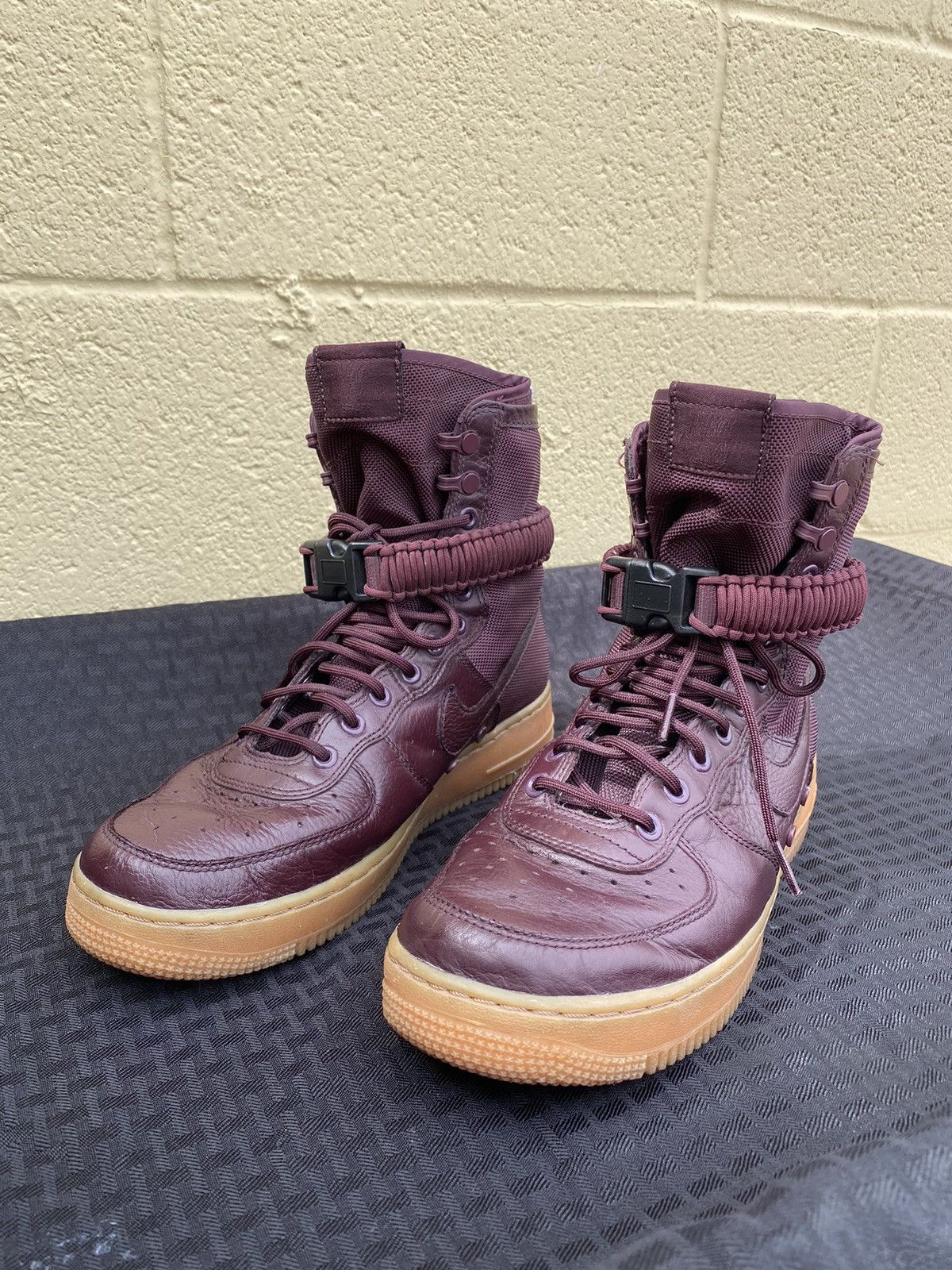 Nike sf air force 1 high deep burgundy best sale