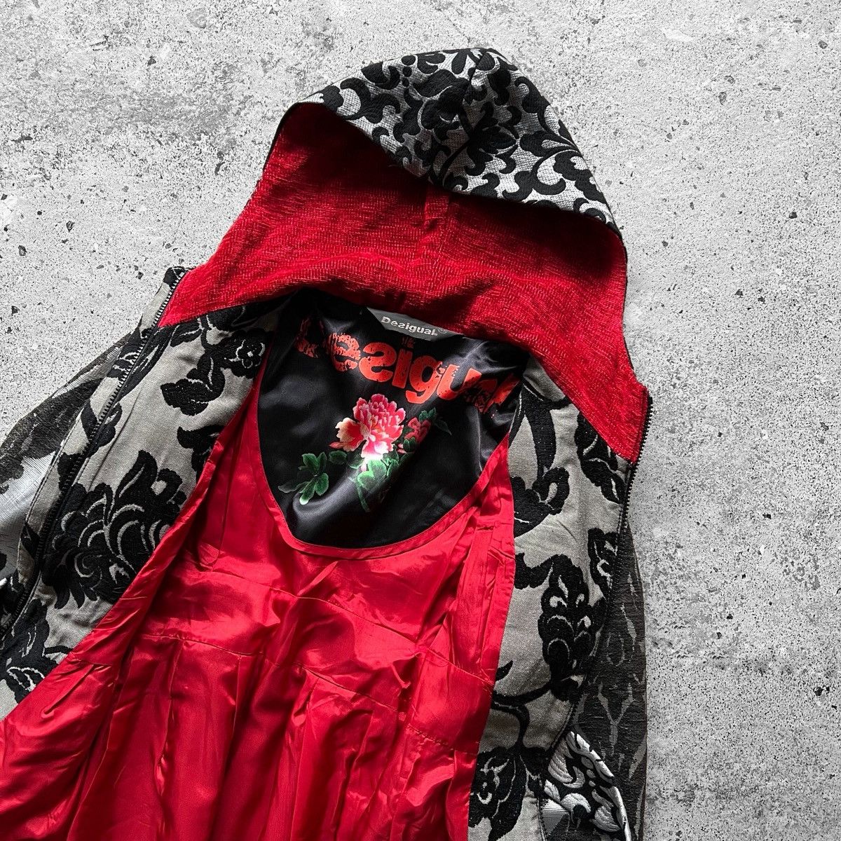 Designer × Desigual Desigual Womens Embroidered Print Full Zip Coat Jacket Size S / US 4 / IT 40 - 4 Thumbnail