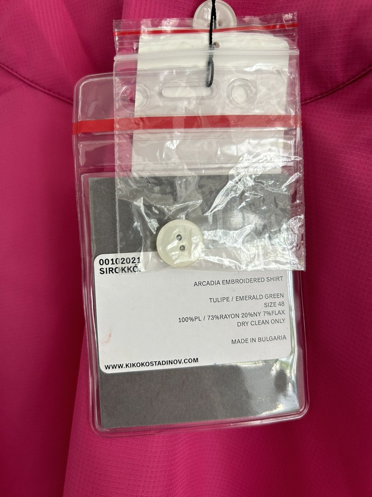 Kiko Kostadinov Ss21 Arcadia shirt Pink Size US M / EU 48-50 / 2 - 14 Thumbnail