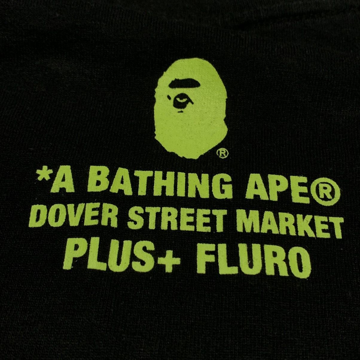 Bape Bape XL Dover Street Market Plus Fluro Graphic Black Tee Size US XL / EU 56 / 4 - 4 Thumbnail