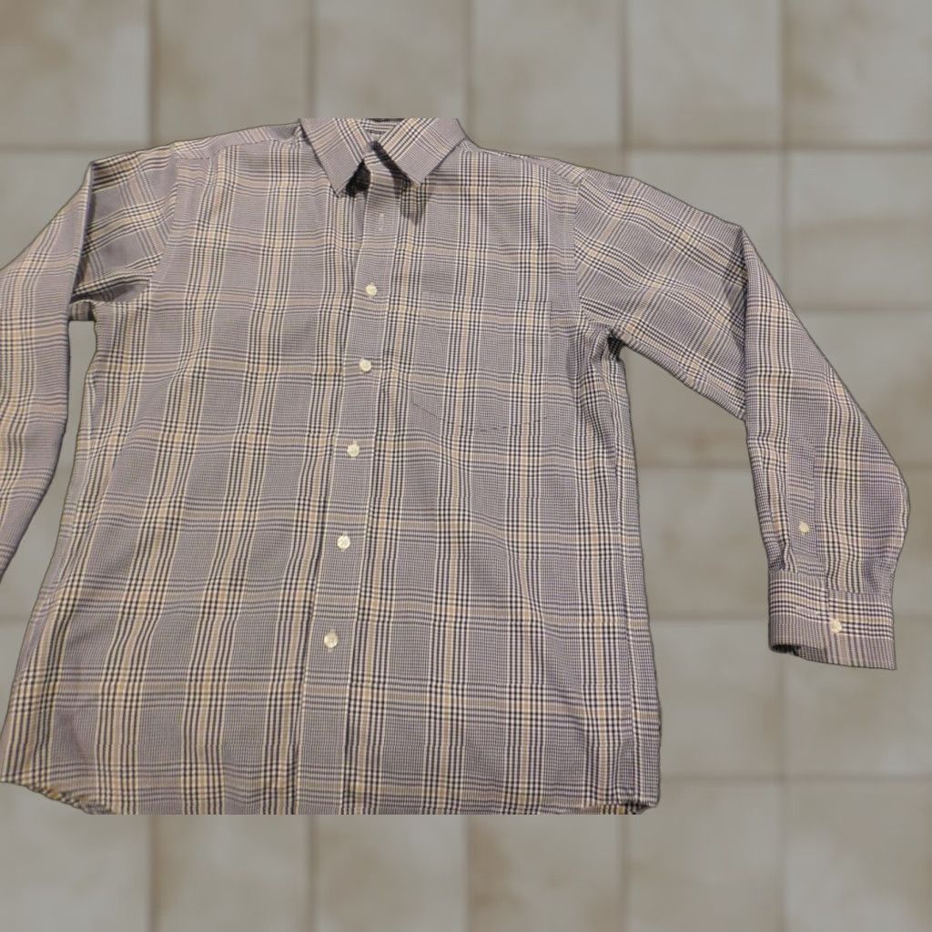 Eddie Bauer Eddie Bauer Shirt Mens Small Blue Plaid Button-Down Regular Fit Pocketed Cotton Wool Knit Size US S / EU 44-46 / 1 - 1 Thumbnail
