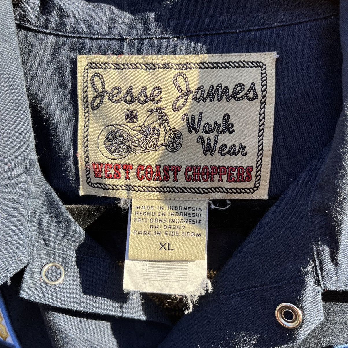 Vintage Vtg 1990s WCC Workmen Shirt / Jesse James Workwear Size US XL / EU 56 / 4 - 2 Thumbnail