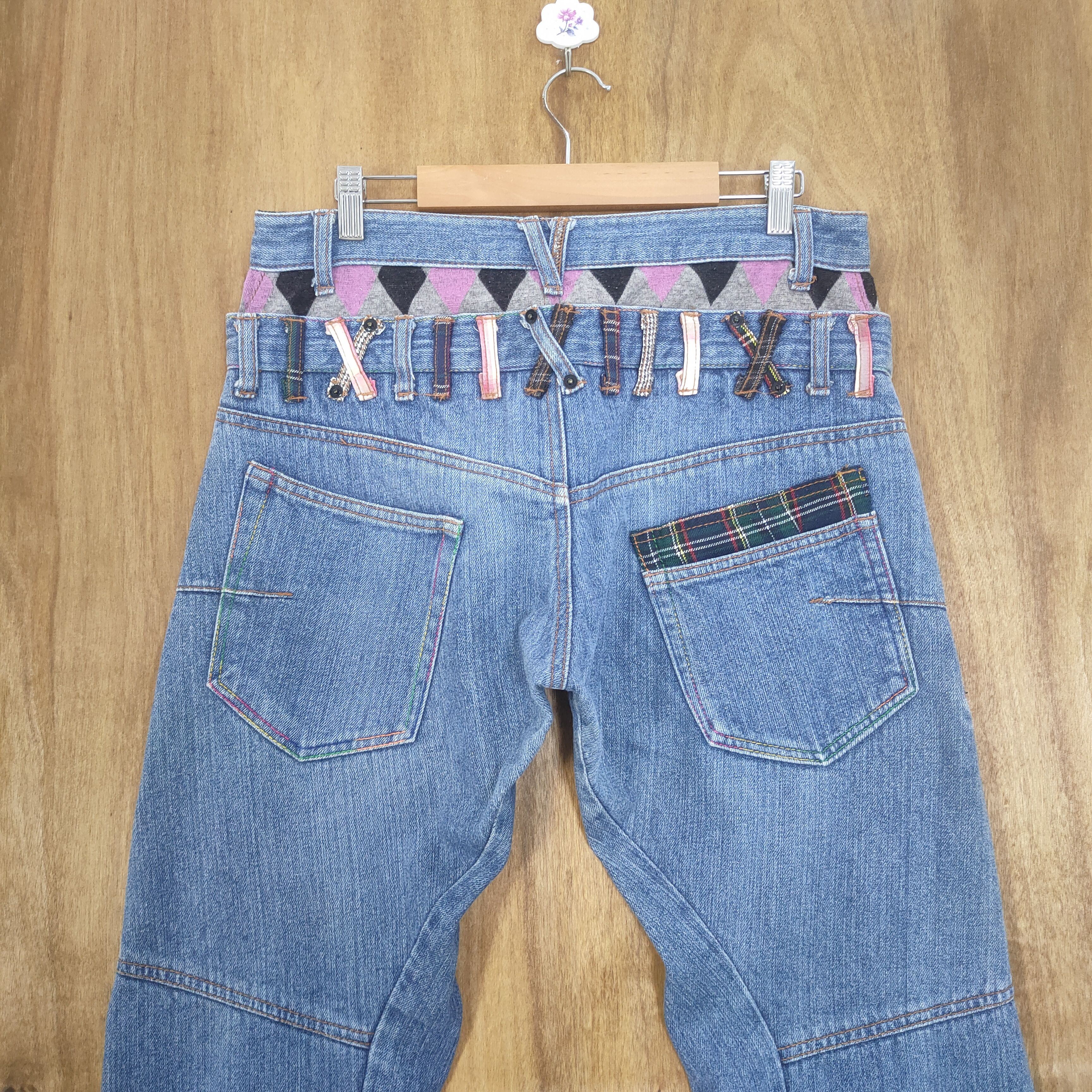 Japanese Brand BEACH DOUBLE WAIST JEAN DENIM CARGO PANTS Size US 32 / EU 48 - 7 Thumbnail