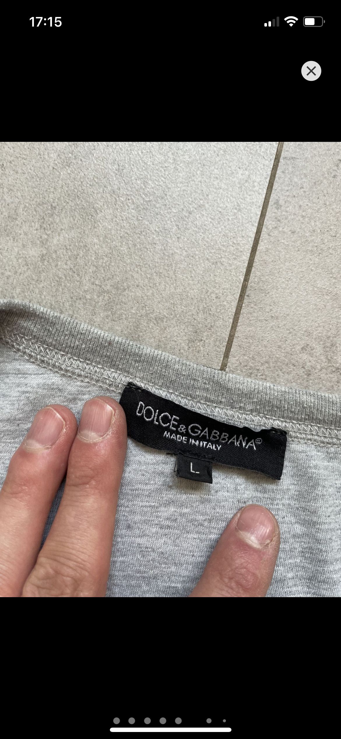 Dolce & Gabbana MUHAMMAD ALI DOLCE GABBANA GREY TEE Size US L / EU 52-54 / 3 - 6 Thumbnail