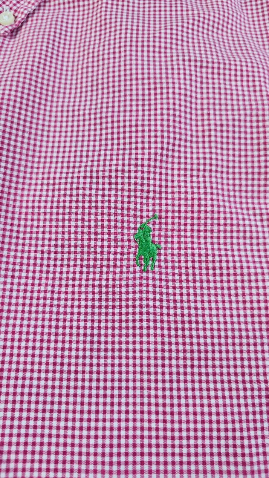 Ralph Lauren Polo Ralph Lauren Custom Fit Plaid Button-Down Shirt XL Pink Size US XL / EU 56 / 4 - 5 Thumbnail