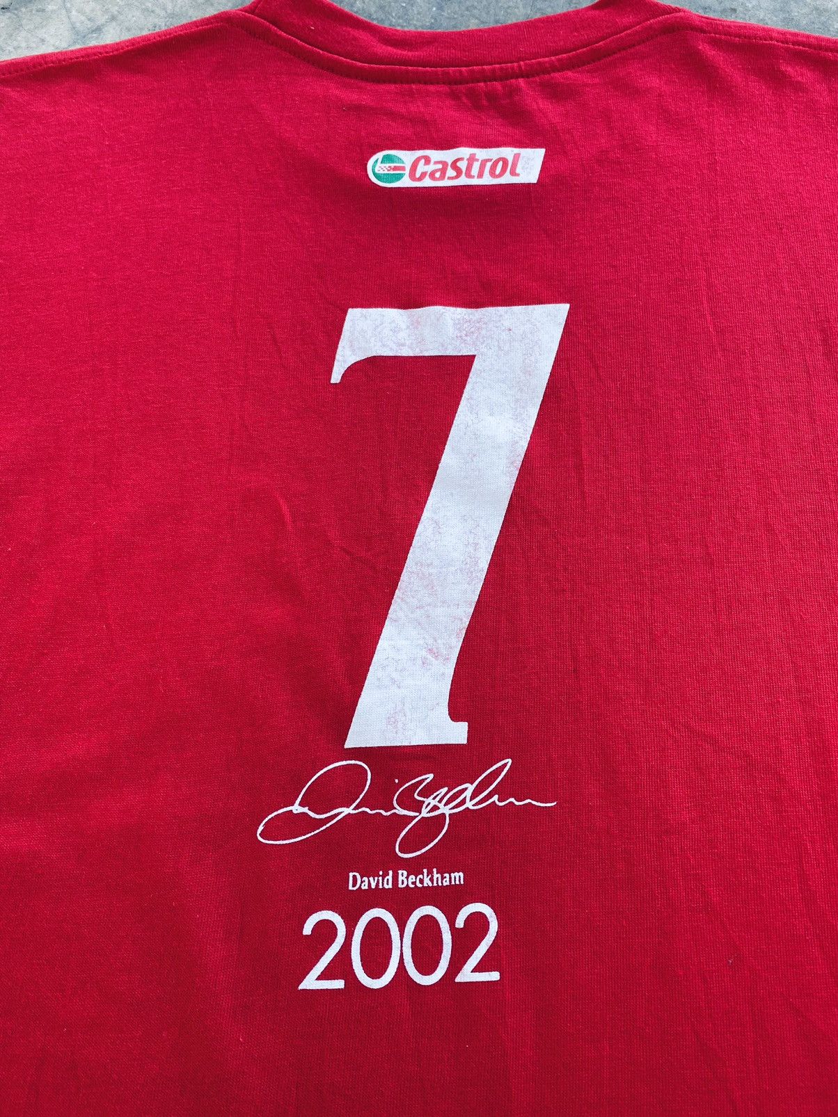 Vintage Vintage David Beckham By Castrol Tees Size US M / EU 48-50 / 2 - 5 Thumbnail