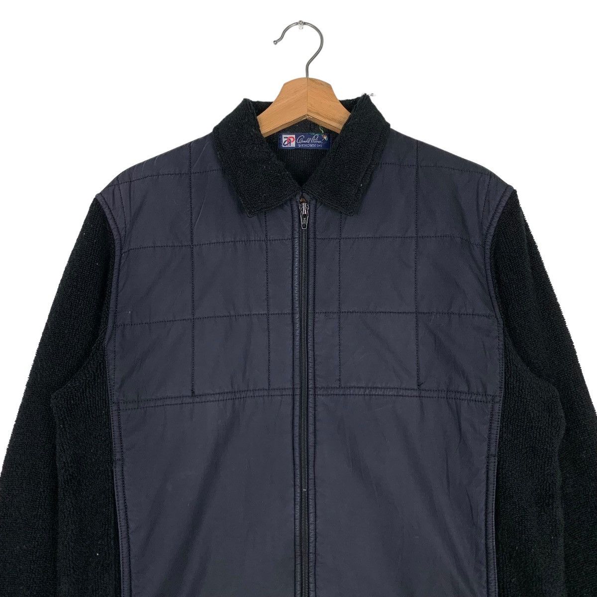 Japanese Brand 90's Arnold Palmer Hybrid Bomber Jacket #0853-C38 Size US M / EU 48-50 / 2 - 2 Thumbnail