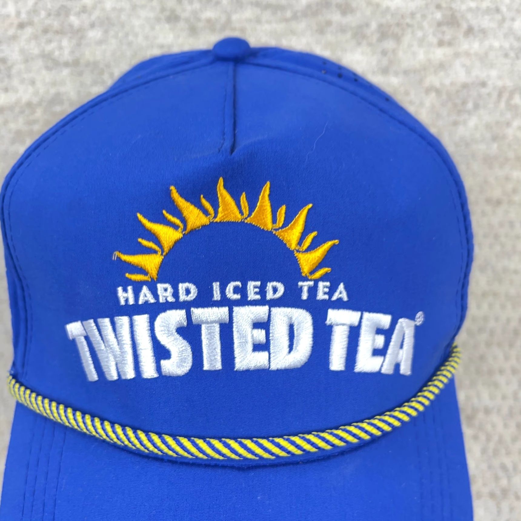 Twisted X Twisted Iced Tea Hat Snapback Blue Beer Rope Performance Promo Adult Golf Size ONE SIZE - 3 Thumbnail