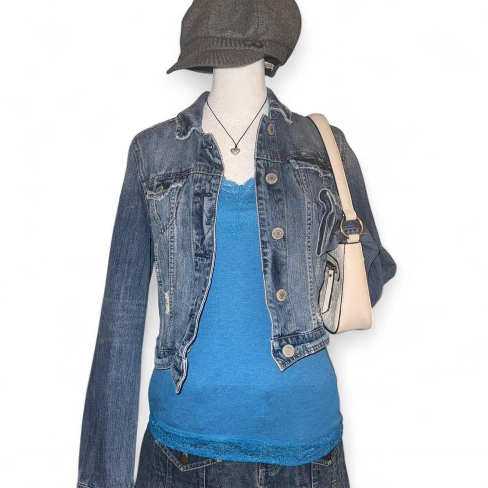 American Eagle Outfitters vintage y2k 2000s American Eagle denim jacket Size M / US 6-8 / IT 42-44 - 1 Thumbnail