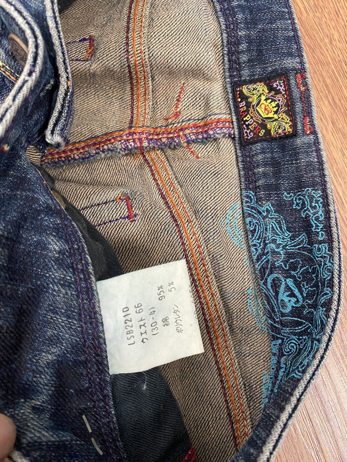 If Six Was Nine × Japanese Brand × Le Grande Bleu (L.G.B.) Brappers flare jeans Size US 30 / EU 46 - 4 Thumbnail