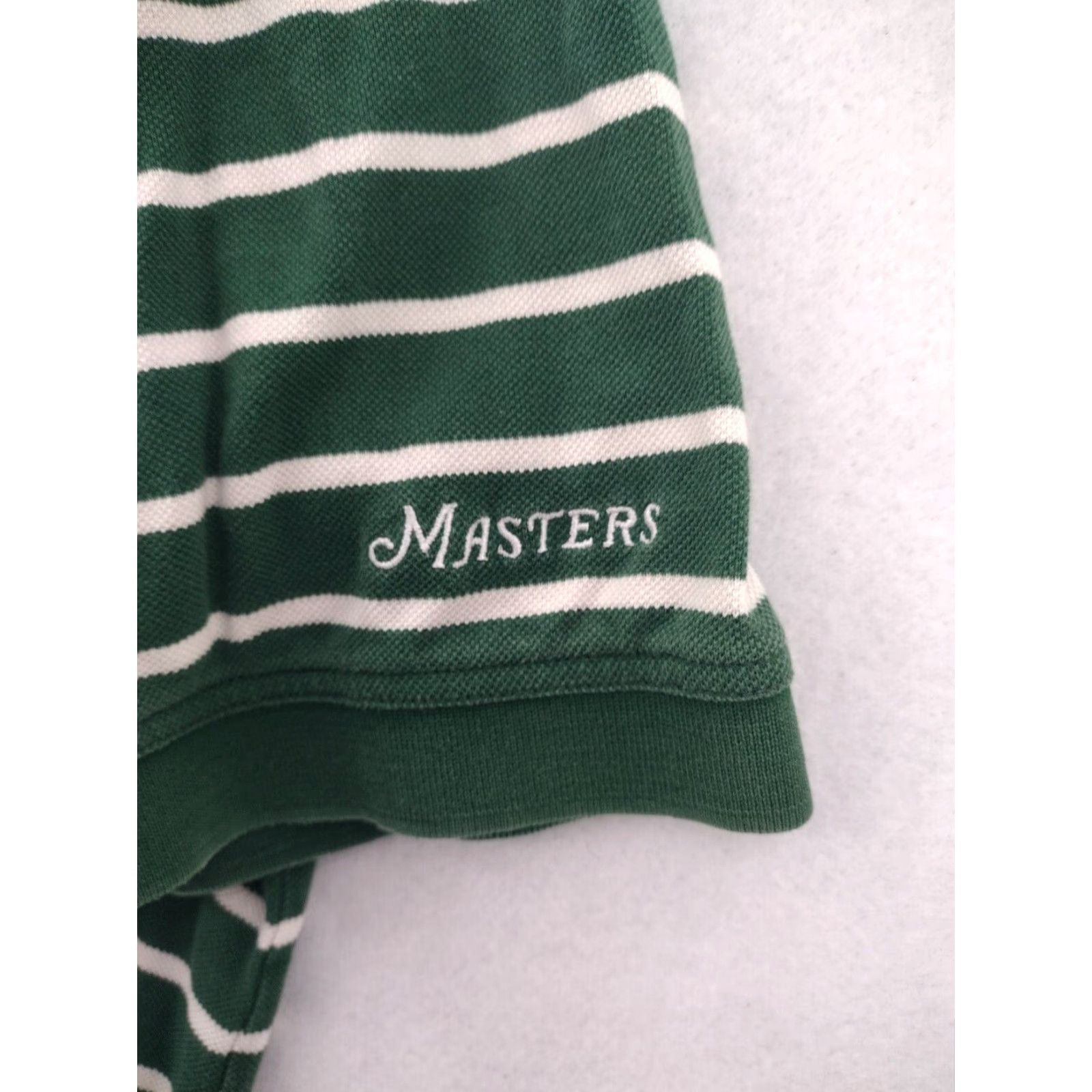 Vintage Polo Shirt Mens Large Green White Size US L / EU 52-54 / 3 - 3 Thumbnail