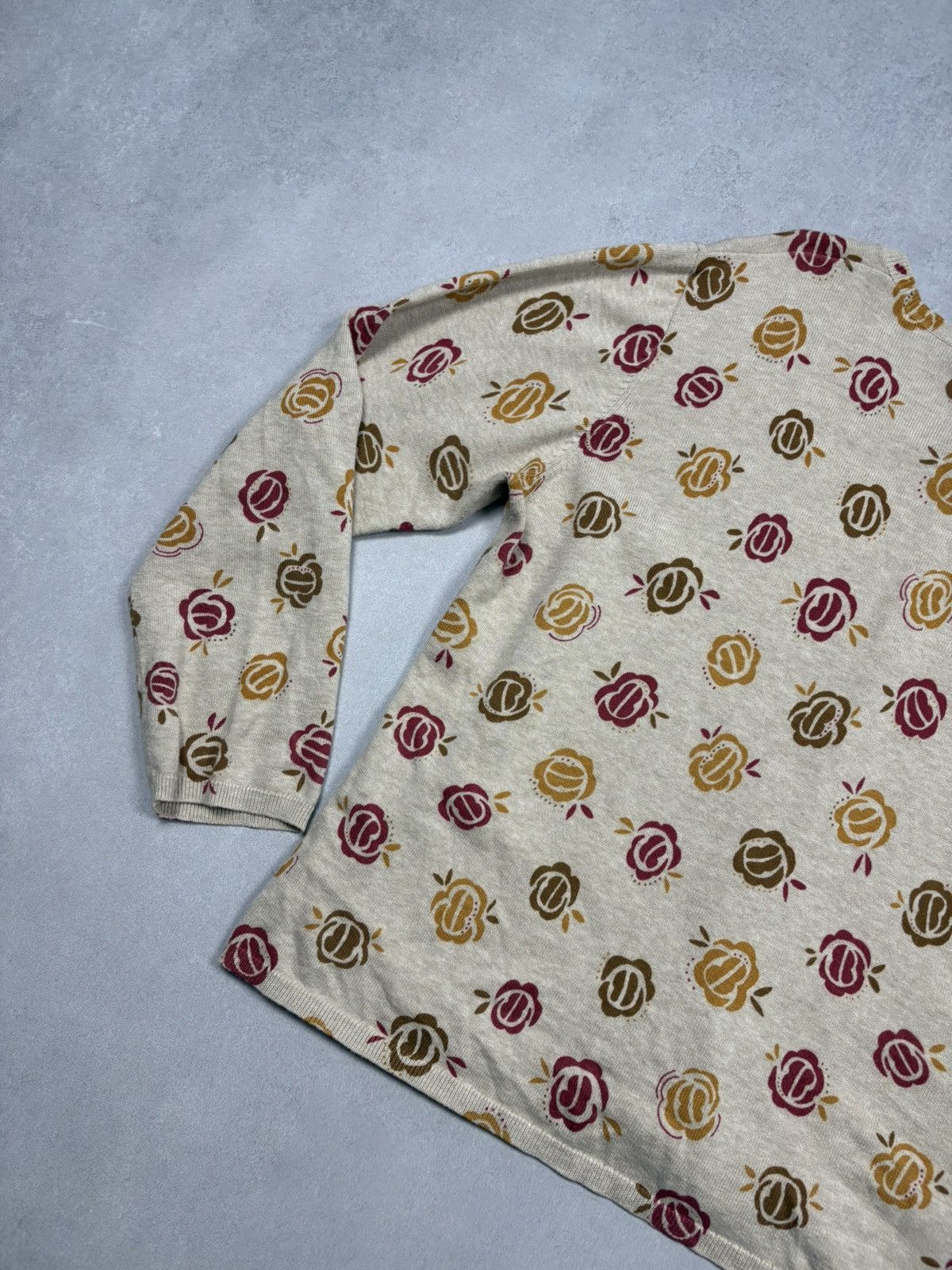 Other Gudrun Sjödén Floral Pattern Cardigan Organic Cotton Beige L Size US L / EU 52-54 / 3 - 15 Thumbnail