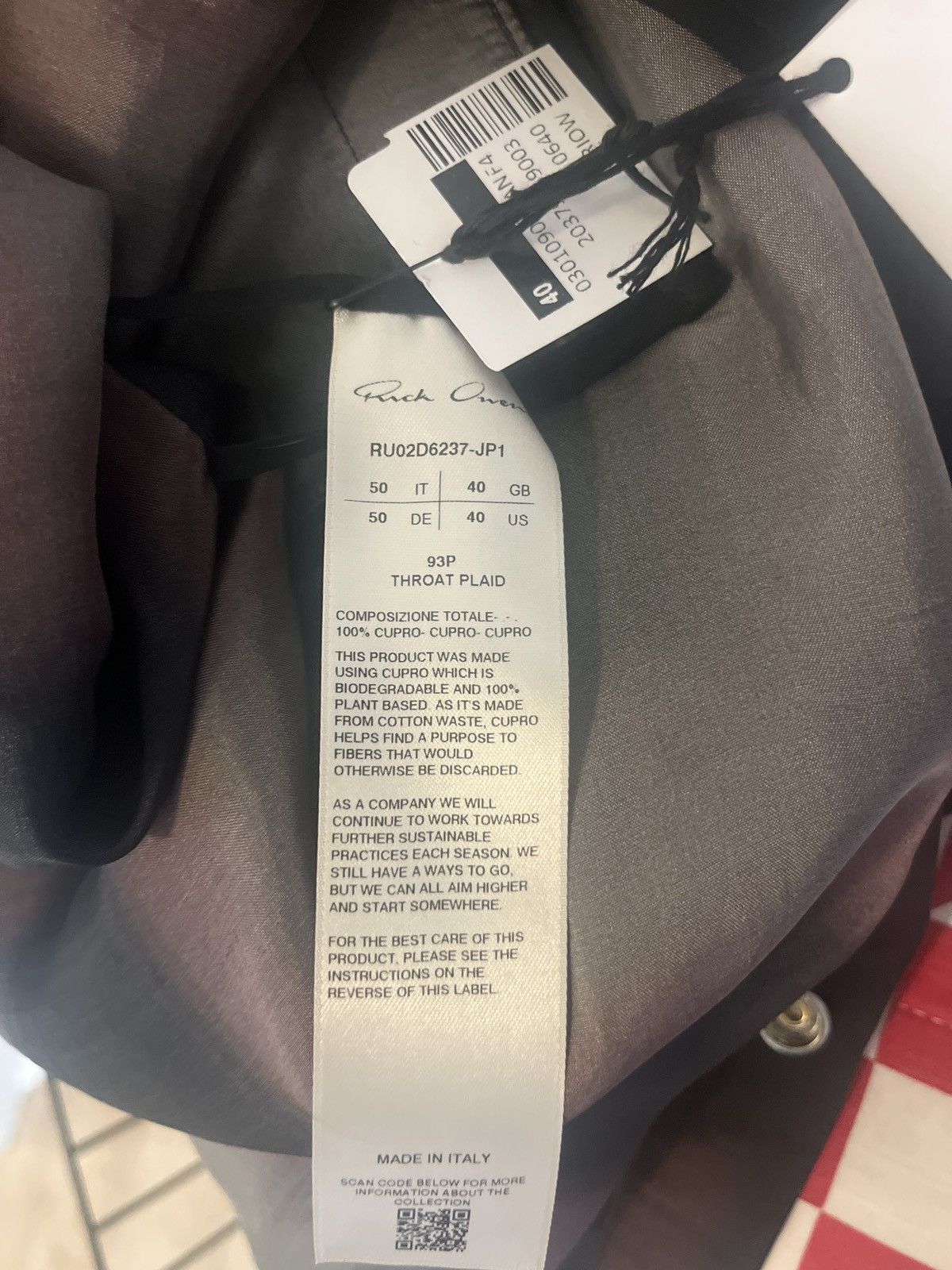 Rick Owens RICK OWENS BRAND NEW! WITH TAGS Size US M / EU 48-50 / 2 - 6 Thumbnail