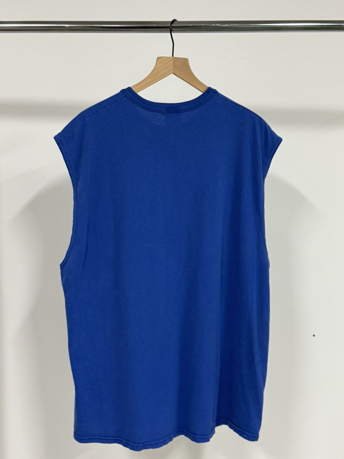 Vintage Vintage Blue Cowboy Farmer Moo Texas Muscle Tee 2XL XXL Size US XXL / EU 58 / 5 - 4 Thumbnail