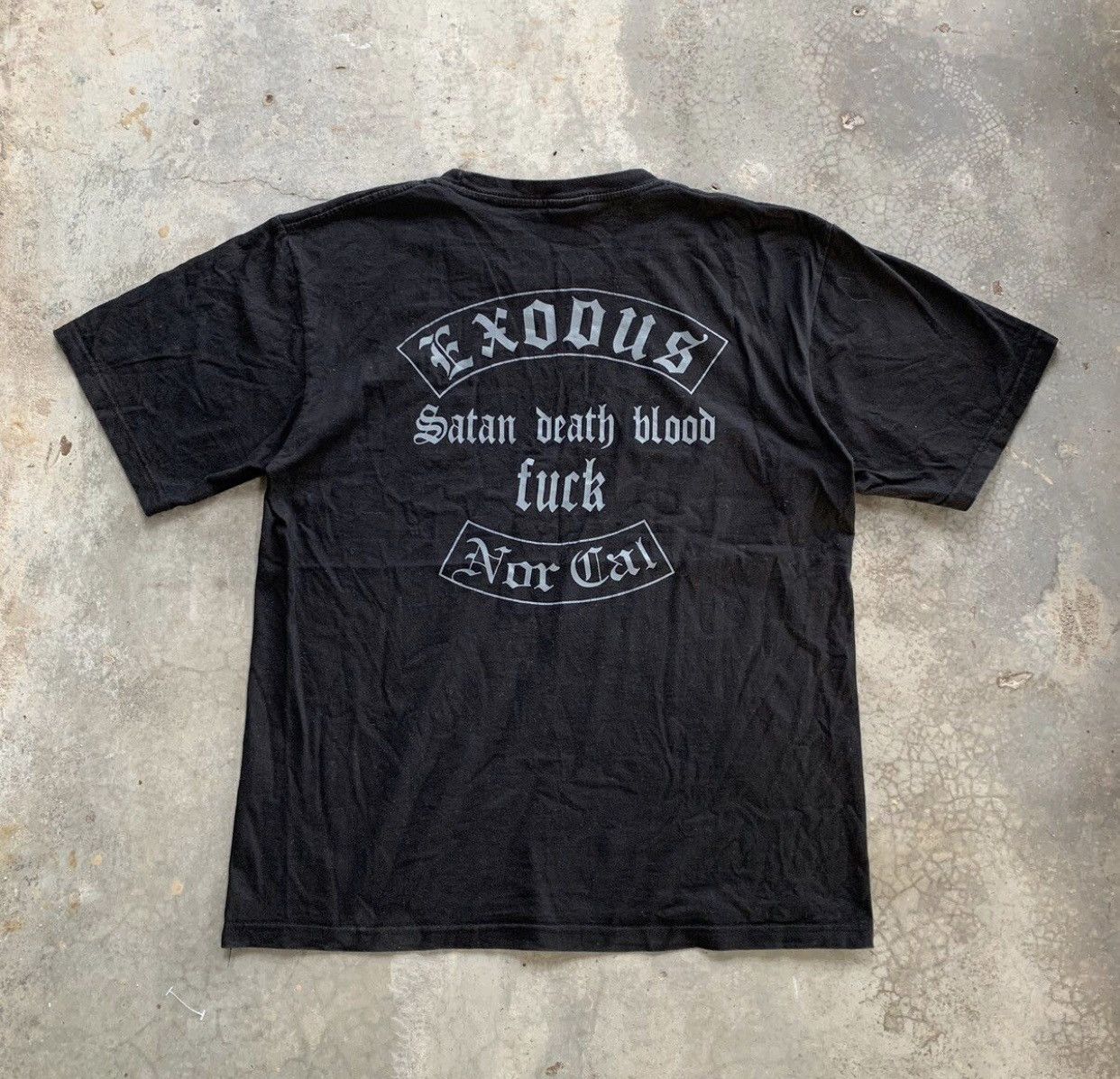 Vintage Exodus Satan Death Blood Fuck Tshirt Band