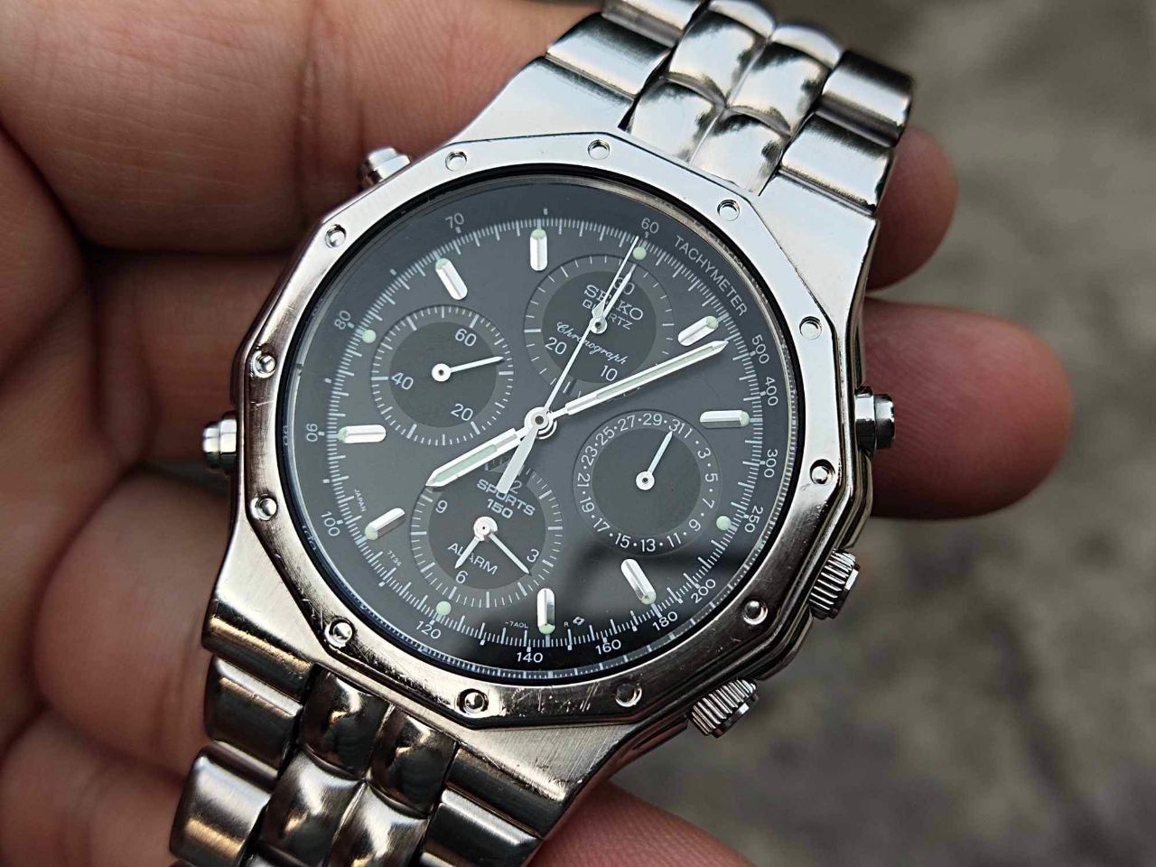 Seiko Seiko Chronograph 7T34-7A10 Royal Oak Style Size ONE SIZE - 4 Thumbnail