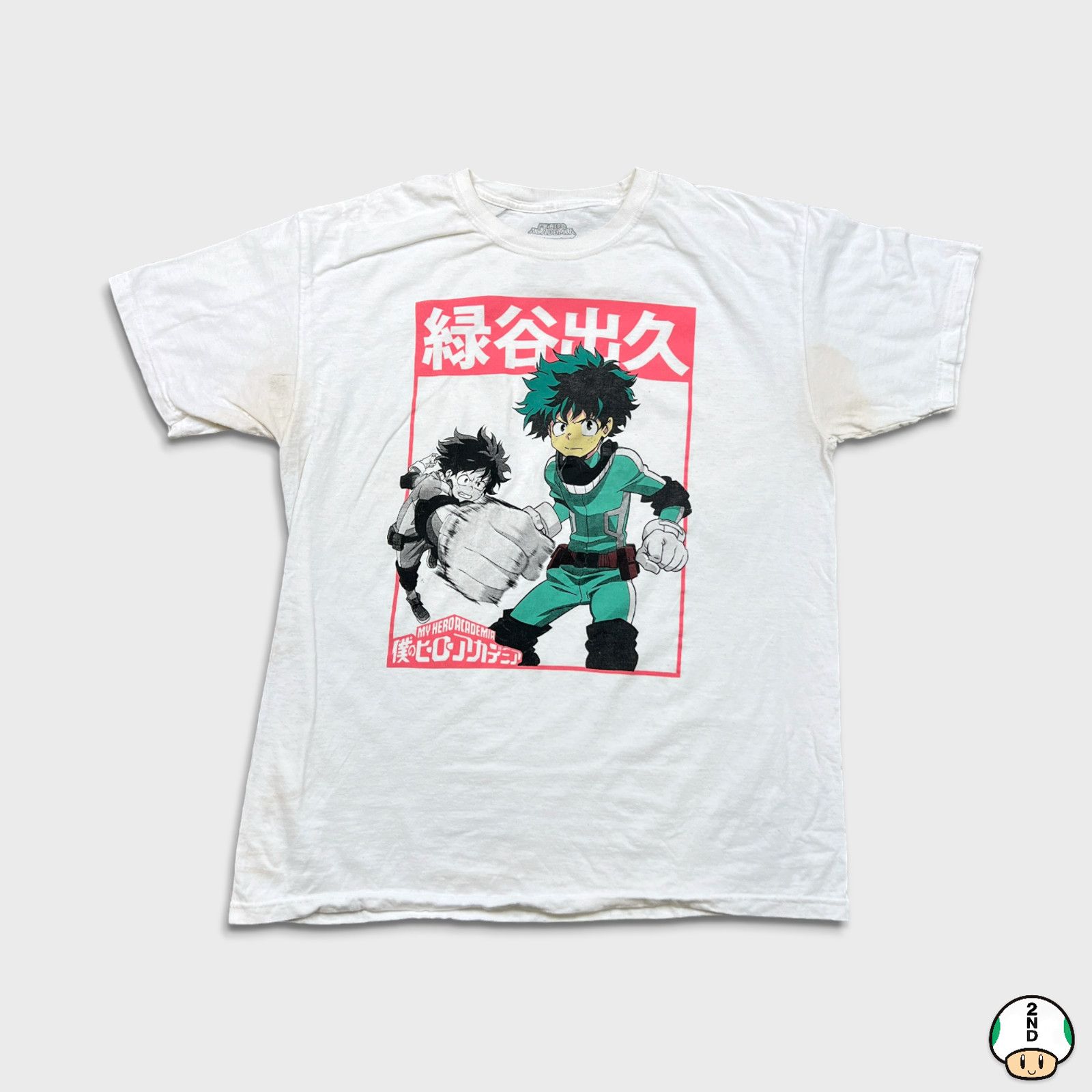 Anime × Cartoon Network × Japanese Brand My Hero Academia T Shirt Izuku Midoriya Graphic Anime Tee Size US L / EU 52-54 / 3 - 1 Thumbnail
