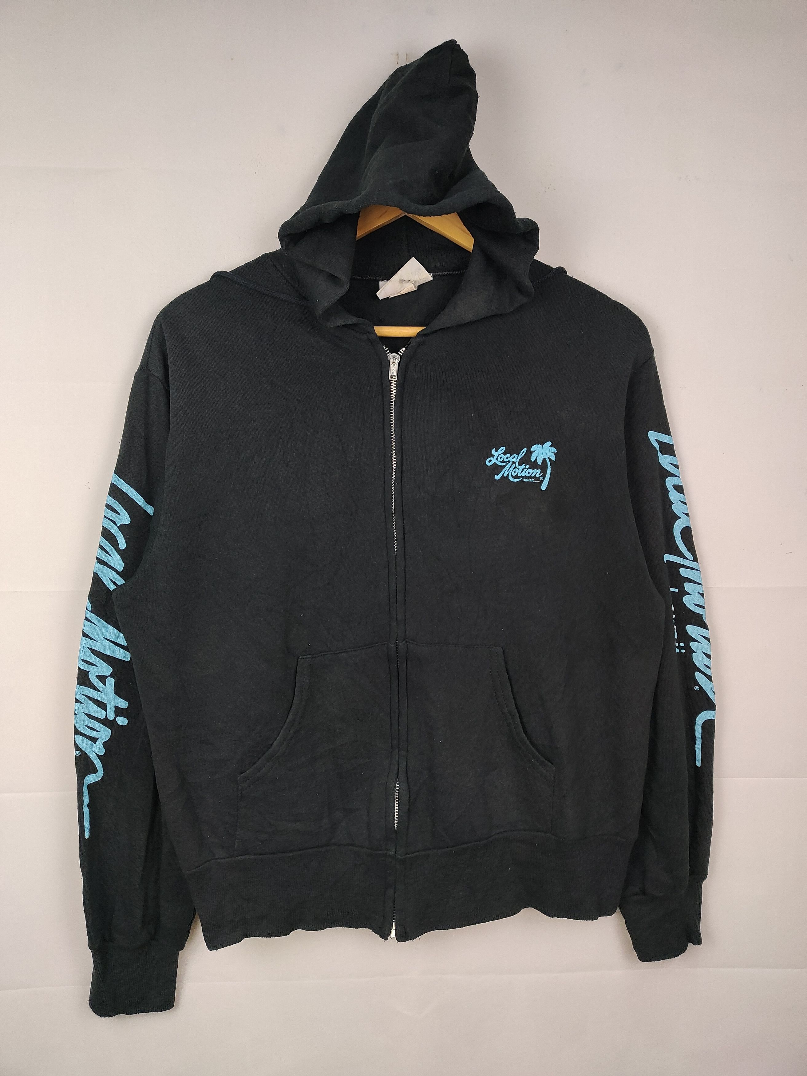 Vintage Vintage 90s Local Motion Zipper Hoodie Size US M / EU 48-50 / 2 - 1 Thumbnail