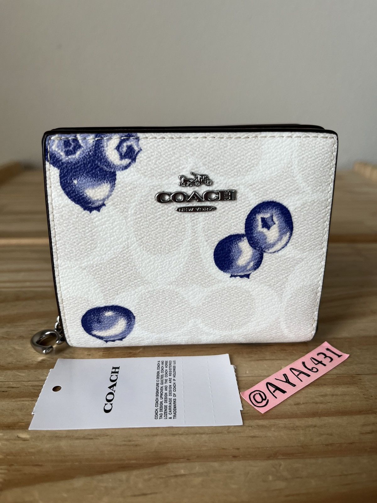 image of Coach Wallet in Purple, Women's