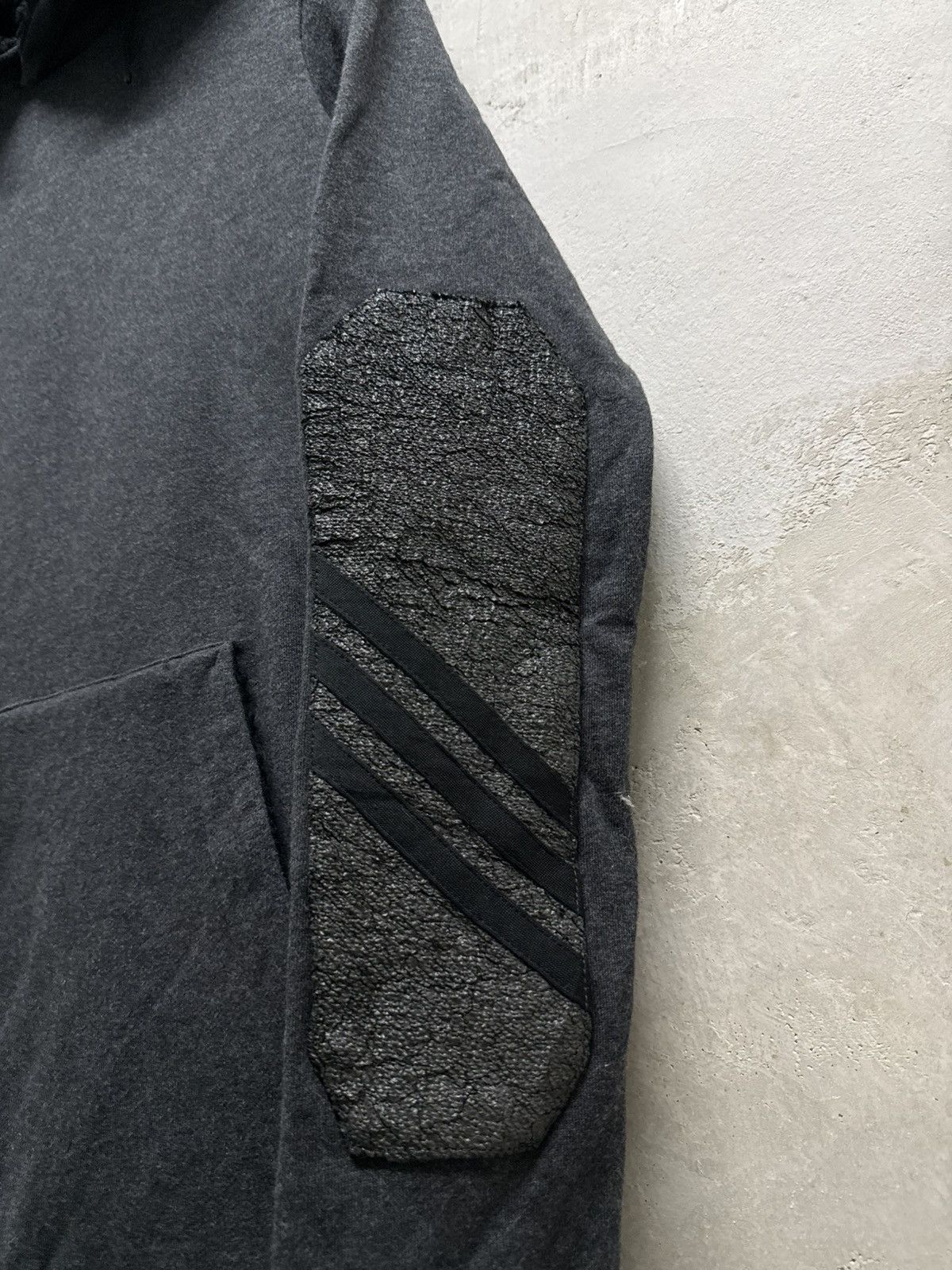 Yohji Yamamoto Archival Y-3 X Adidas Black Thrashed Hoodie Size US XS / EU 42 / 0 - 5 Thumbnail