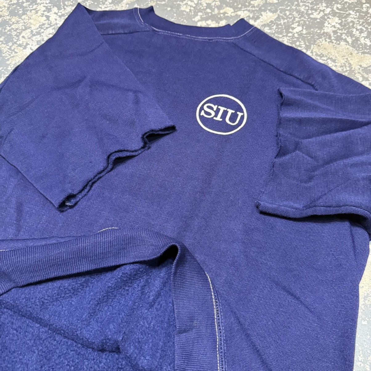 Vintage True Vintage SIU Navy Blue 70s Short Sleeve Crewneck Sweat Size US M / EU 48-50 / 2 - 7 Thumbnail