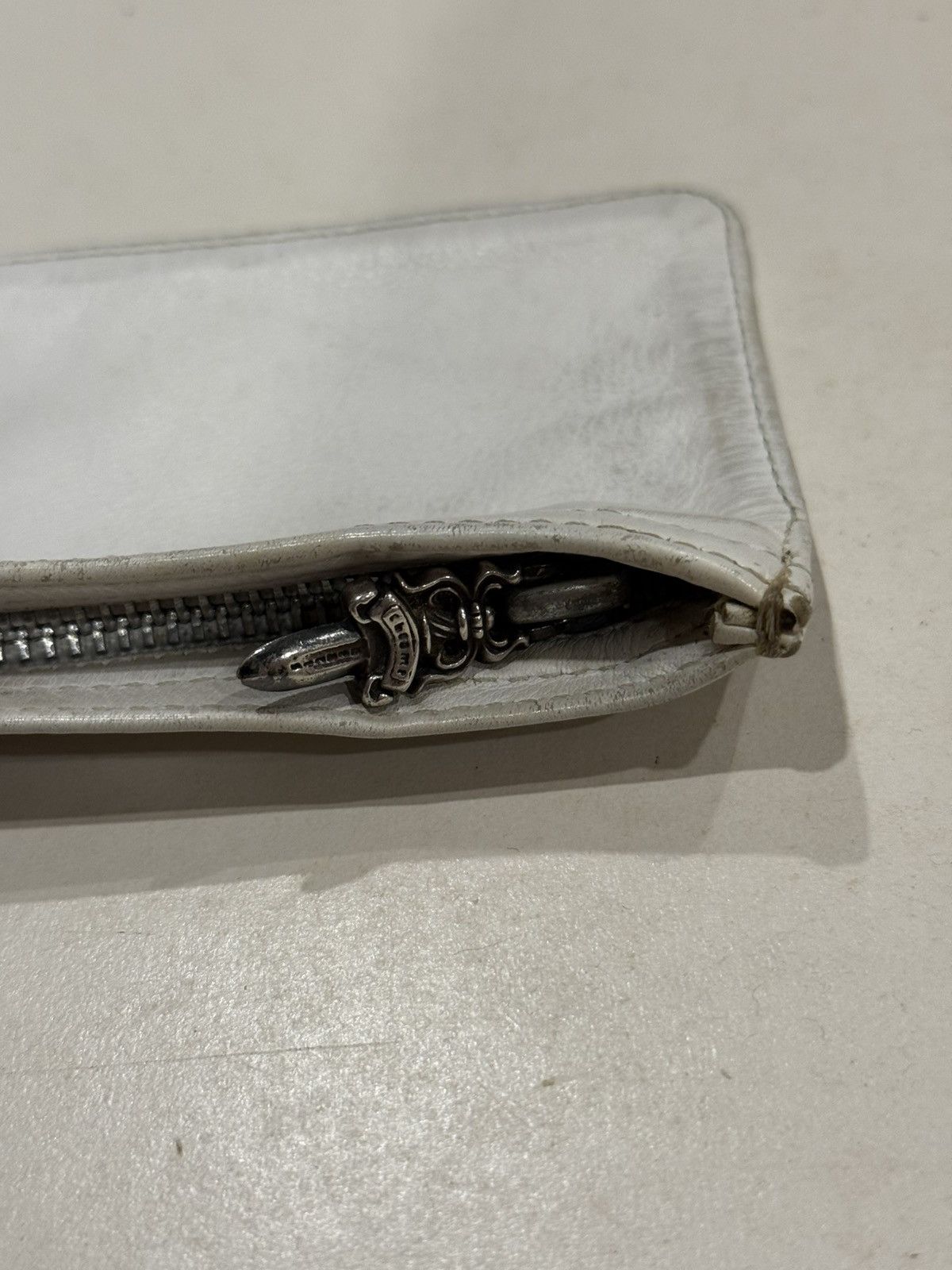 Chrome Hearts Chrome Hearts Coin Pouch Silver Dagger Zipper Leather Wallet Size ONE SIZE - 3 Thumbnail