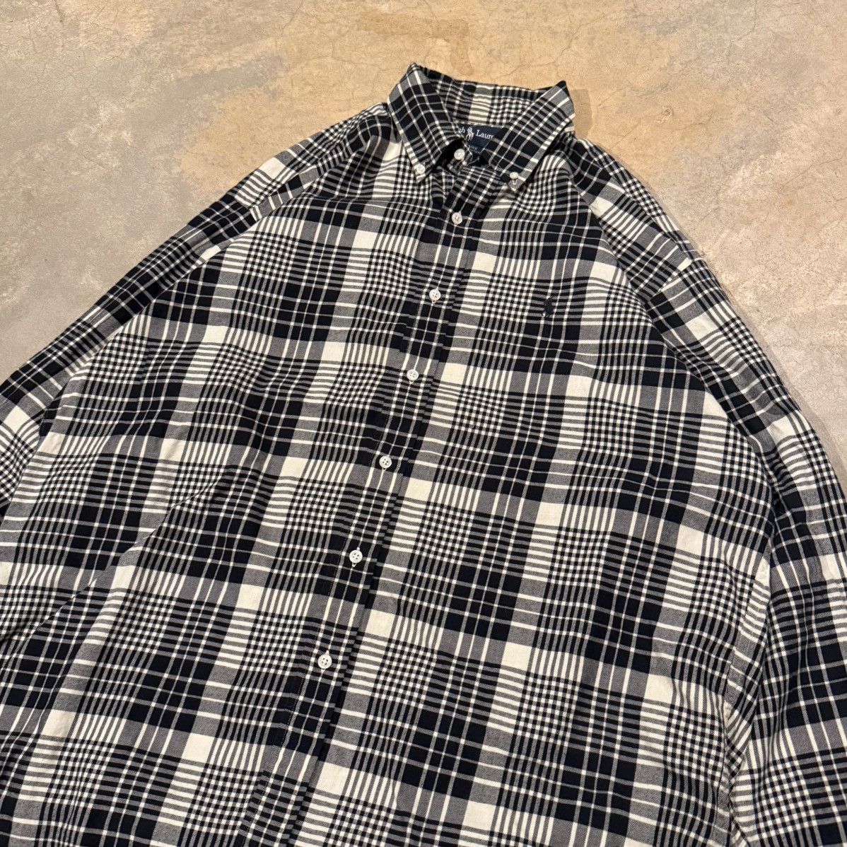 Polo Ralph Lauren 1990s Polo Ralph Lauren Faded Plaid Flannel Shirt ERD Grunge Size US L / EU 52-54 / 3 - 3 Thumbnail