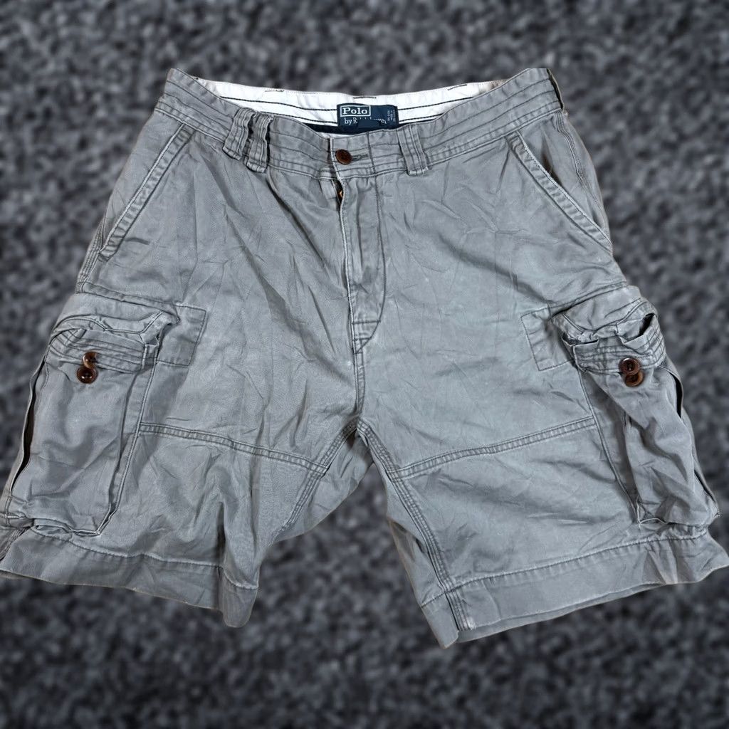Polo Ralph Lauren VINTAGE Polo Ralph Lauren Cargo Shorts Chino Military Baggy Mens 32 Beige 34 Tag Measurements Mens Size US XS / EU 42 / 0 - 1 Thumbnail