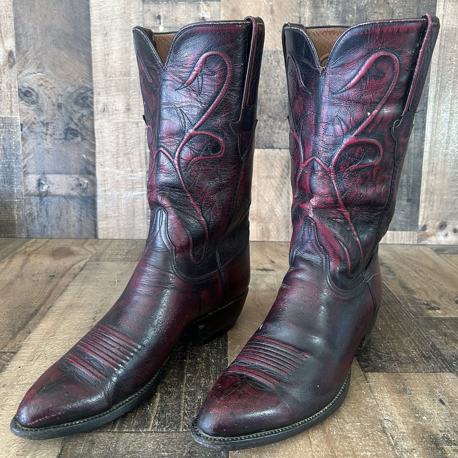 Lucchese Lucchese Classics Black Cherry Cowboy Boots Mens 10 D Size US 10 / EU 43 - 2 Thumbnail