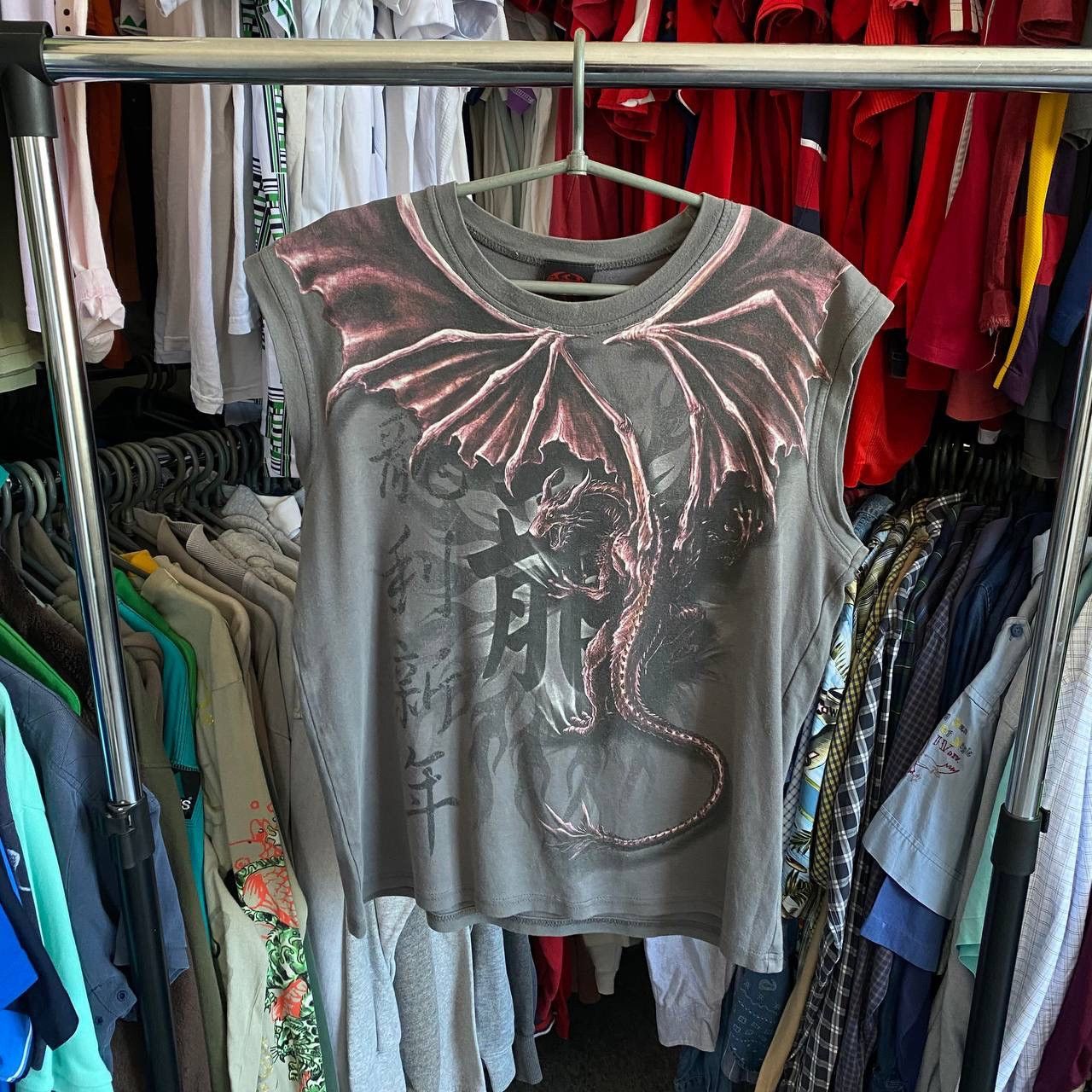 Japanese Brand × Vintage Vintage Dragon Overprinted Japanese style spiral y2k sleevel Size US L / EU 52-54 / 3 - 1 Thumbnail