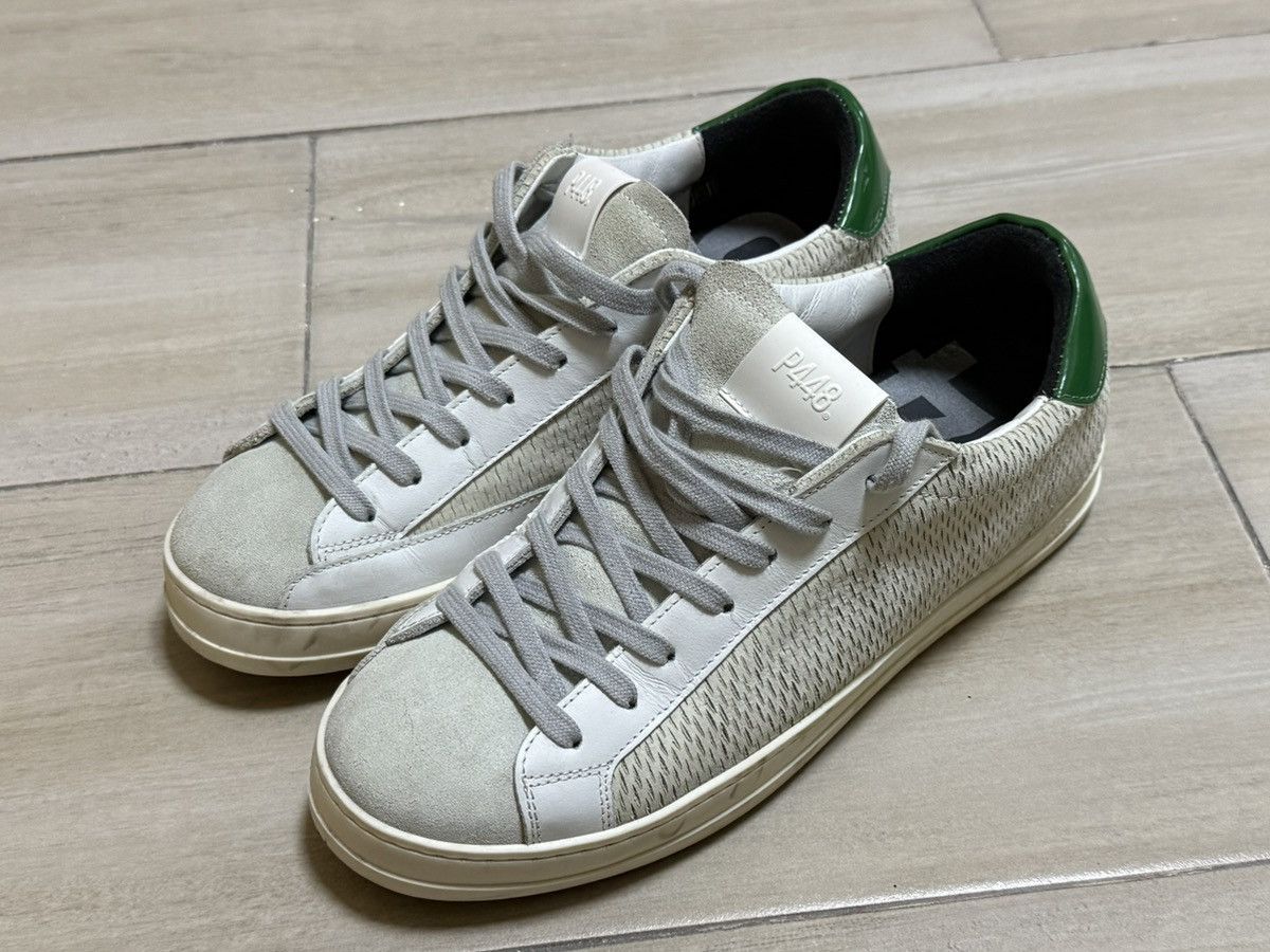 P448 P448 John Low White Green Size 41 / US 8-8.5 Made in Italy Size US 8.5 / EU 41-42 - 3 Thumbnail