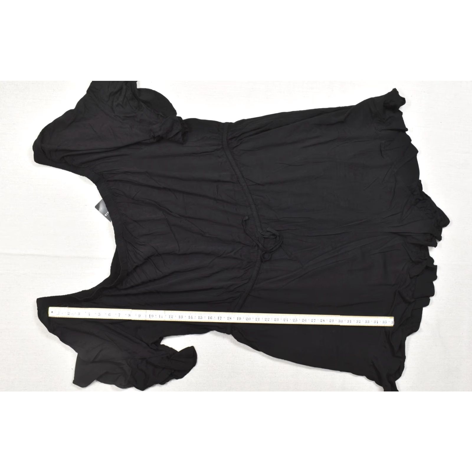 Torrid Torrid Romper Women 4 4X Plus Black Stretch Challis Off The Shoulder NWT NEW Size 40" / US 18 - 4 Thumbnail